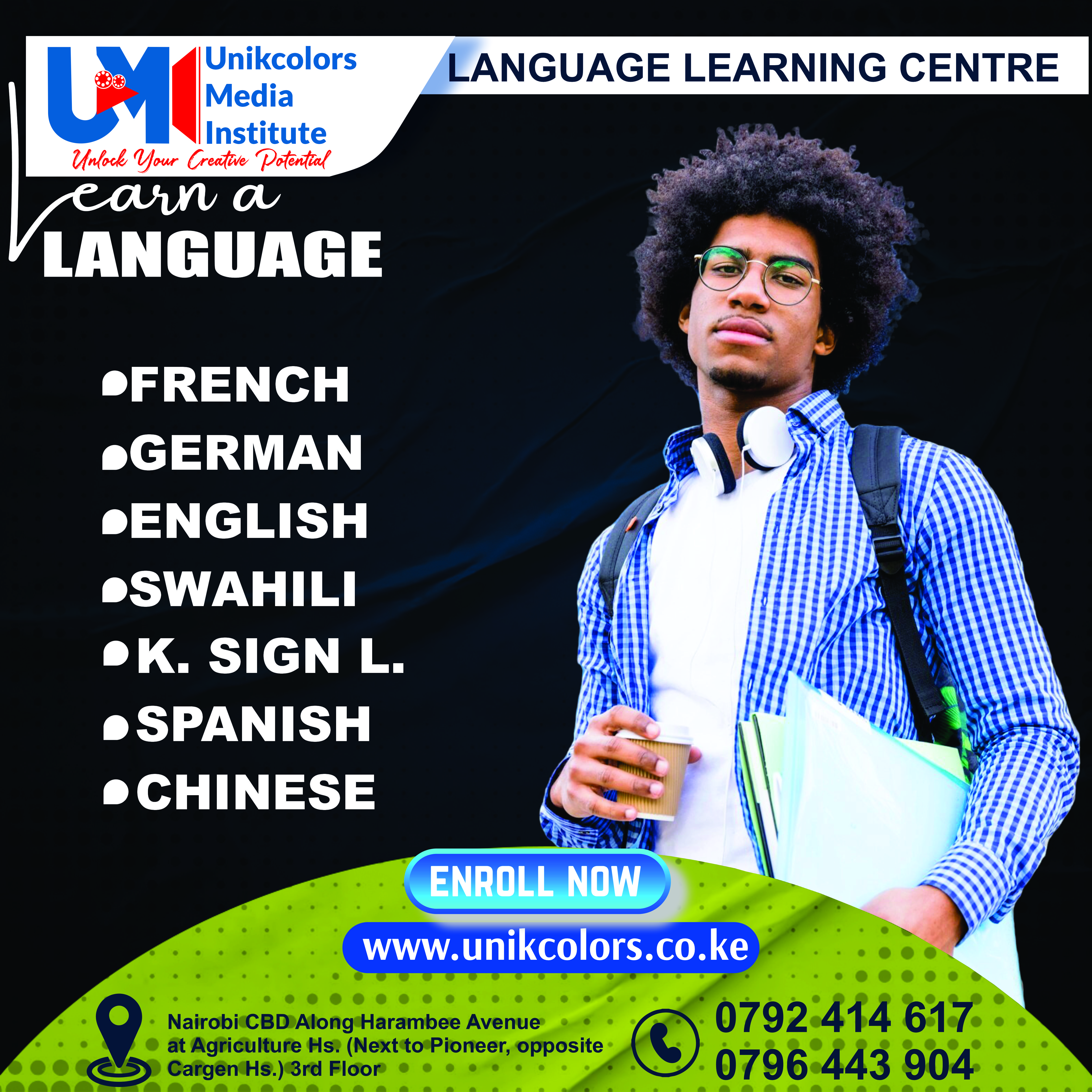 LANGUAGE TRAINING CENTRE - GERMAN | ENGLISH | FRENCH | CHINESE | SPANISH | SWAHILI | KENYA SIGN LANG